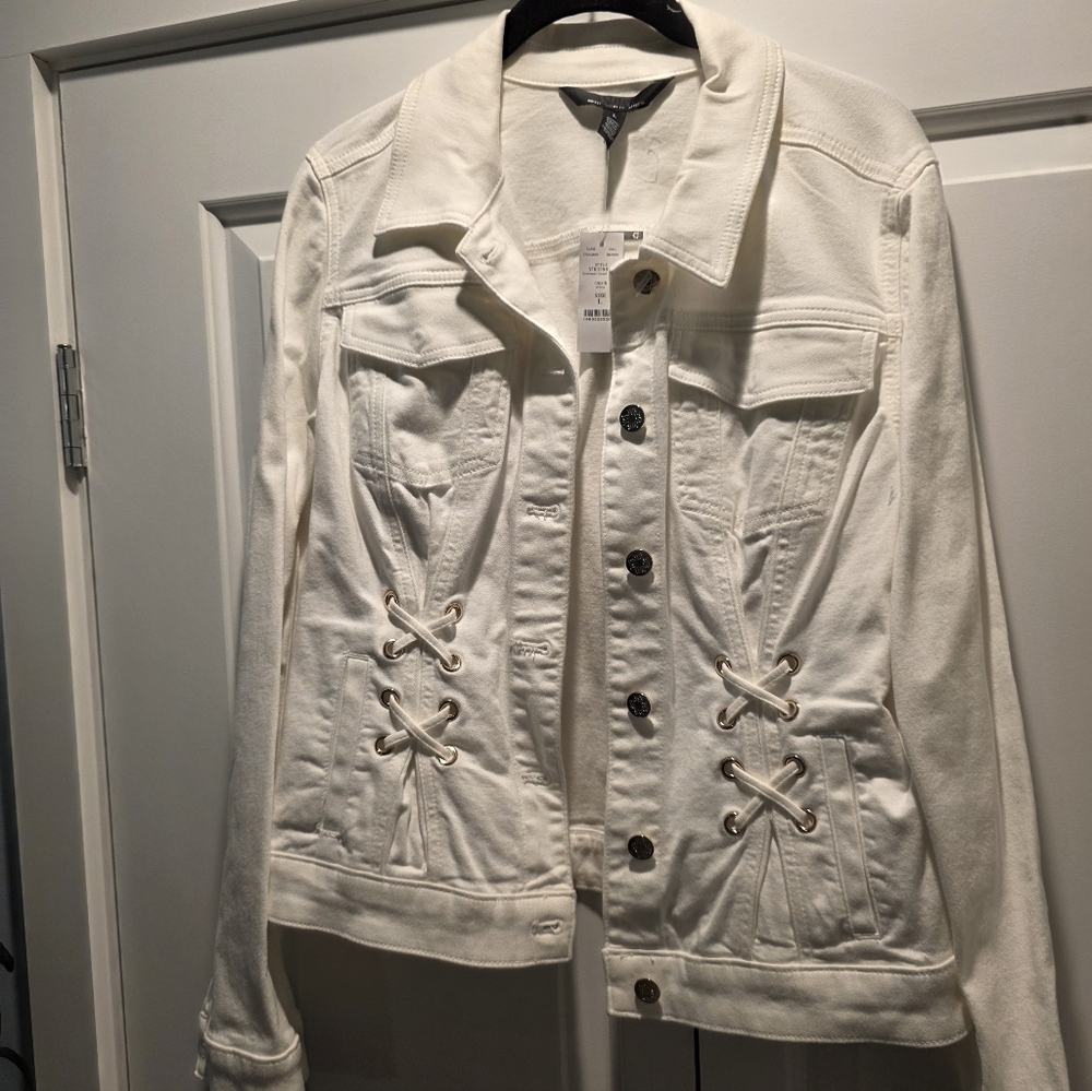White DENIM JACKET